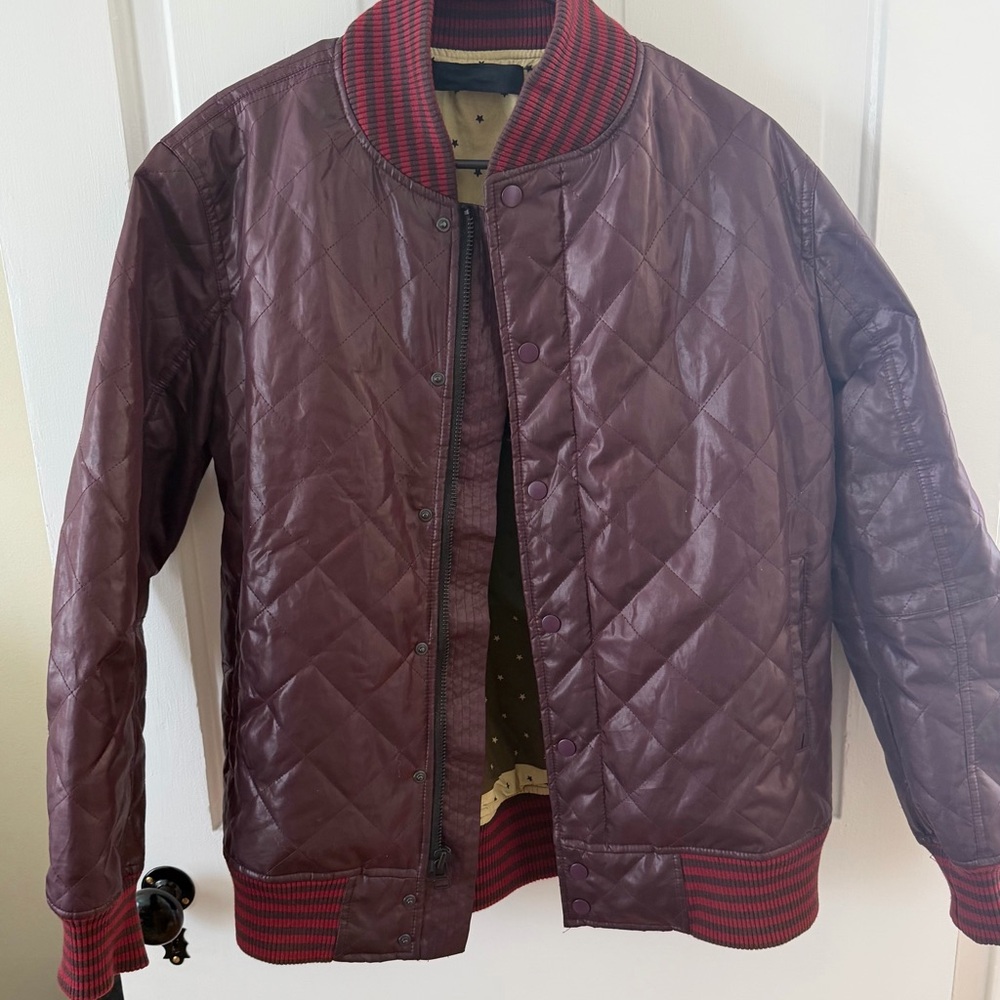 Black Scale Quilted Bomber Jacket Unisex ECU
